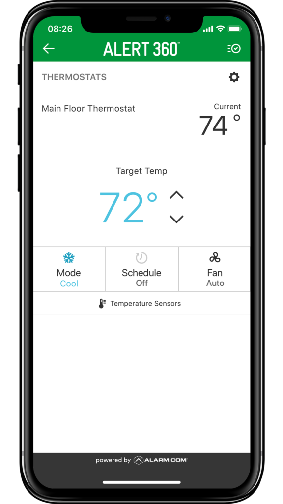alert360 iphone business thermostat