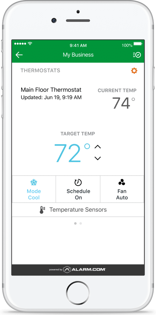business thermostat f alert360